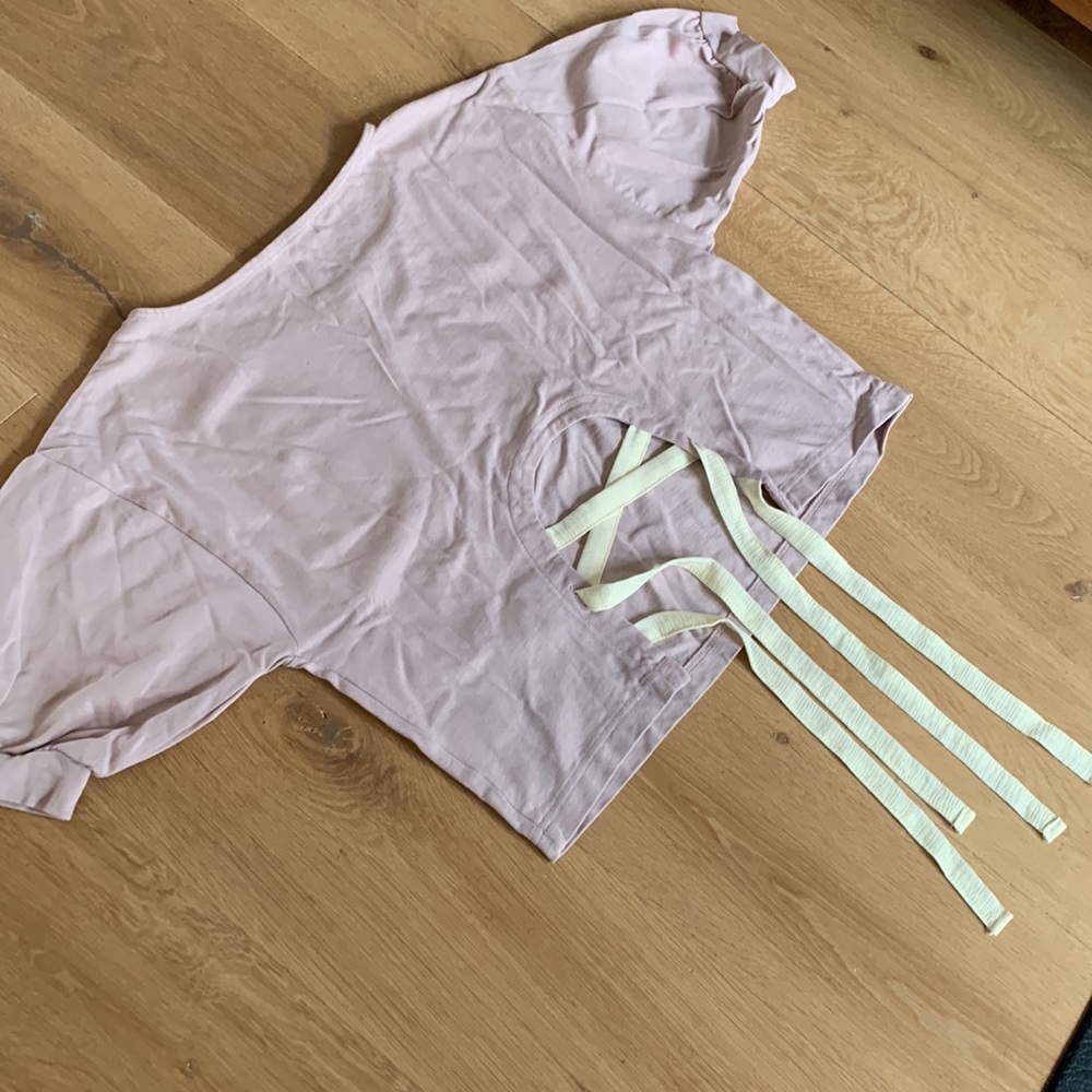 🦄 Majestic Legon (Japanese) - dusty rose top with cream x-back ties